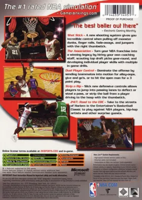 NBA 2K6 (USA) box cover back